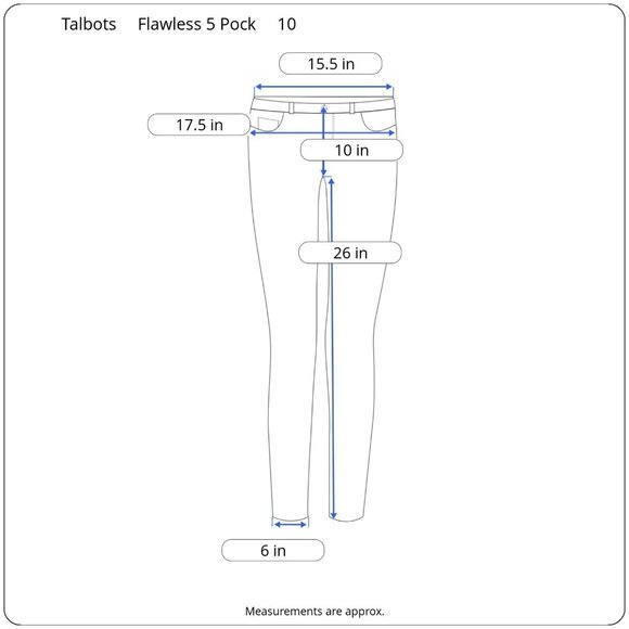 Talbots Womens Jeans Flawless 5 Pocket Crop Anchor Button Stretch Denim Size 10 - Picture 3 of 11